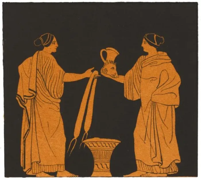 Gerahmter Druck : Altgriechisches Geschenk Gerahmter Druck : Altgriechisches Geschenk