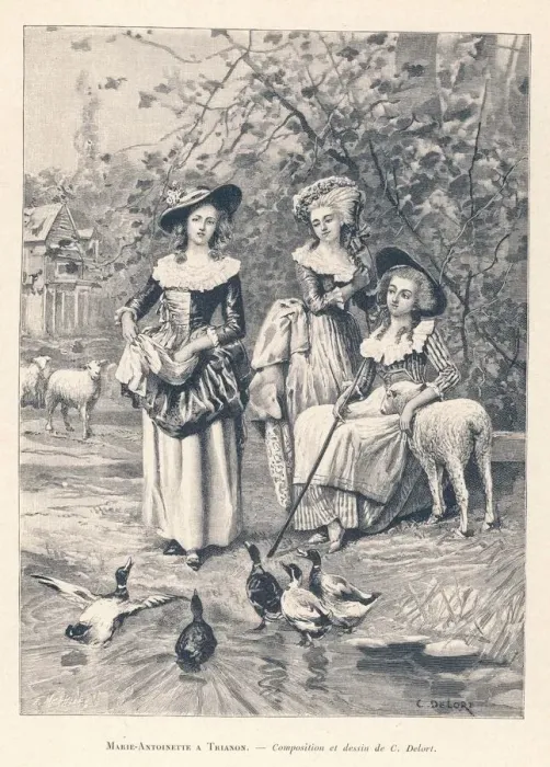 Gerahmter Druck : Antoinette Schäferin Gerahmter Druck : Antoinette Schäferin