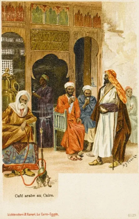 Gerahmter Druck : arabischer Café - Kairo, Ägypten Gerahmter Druck : arabischer Café - Kairo, Ägypten