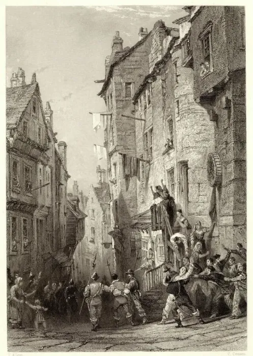 Gerahmter Druck : Verhaftung der covenanter Gerahmter Druck : Verhaftung der covenanter