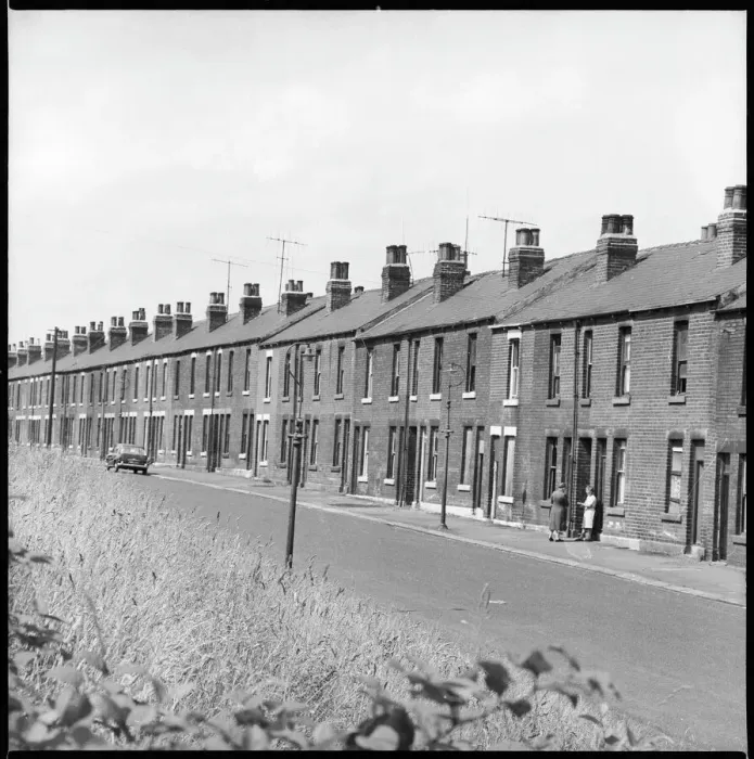 Gerahmter Druck : Attercliffe Straße / Sheffield Gerahmter Druck : Attercliffe Straße / Sheffield