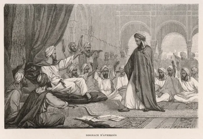 Gerahmter Druck : Averroes Verurteilt Gerahmter Druck : Averroes Verurteilt