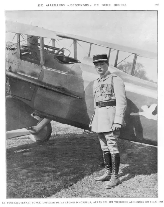 Gerahmter Druck : Flugzeugbauer / Fonck Gerahmter Druck : Flugzeugbauer / Fonck