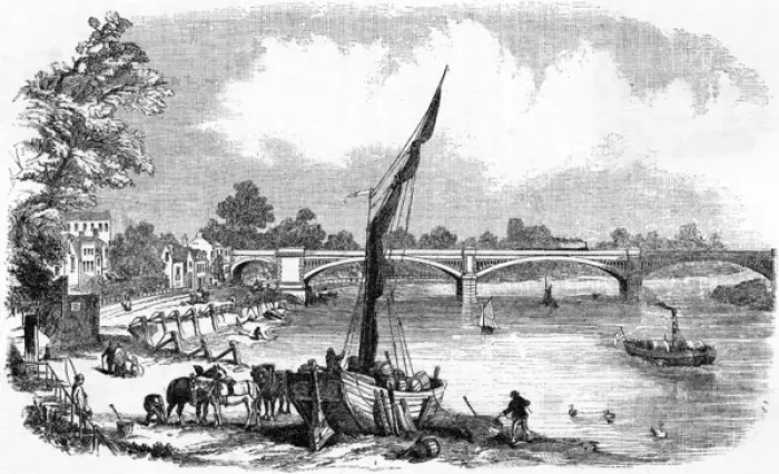 Gerahmter Druck : Barnesbrücke