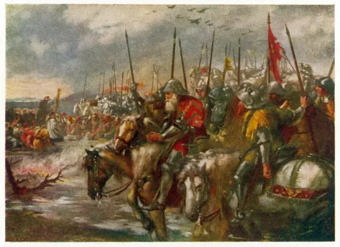 Gerahmter Druck : Schlacht von Agincourt Gerahmter Druck : Schlacht von Agincourt