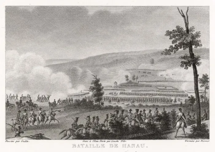 Gerahmter Druck : Battel von Hanau Gerahmter Druck : Battel von Hanau