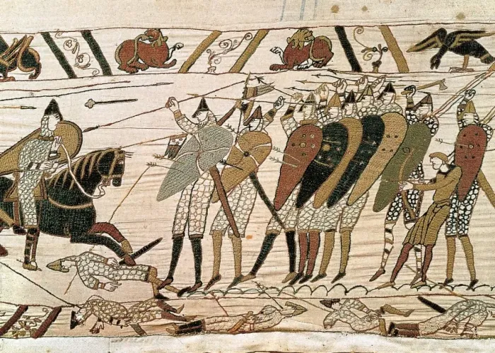 Gerahmter Druck : Tapestrie von Bayeux