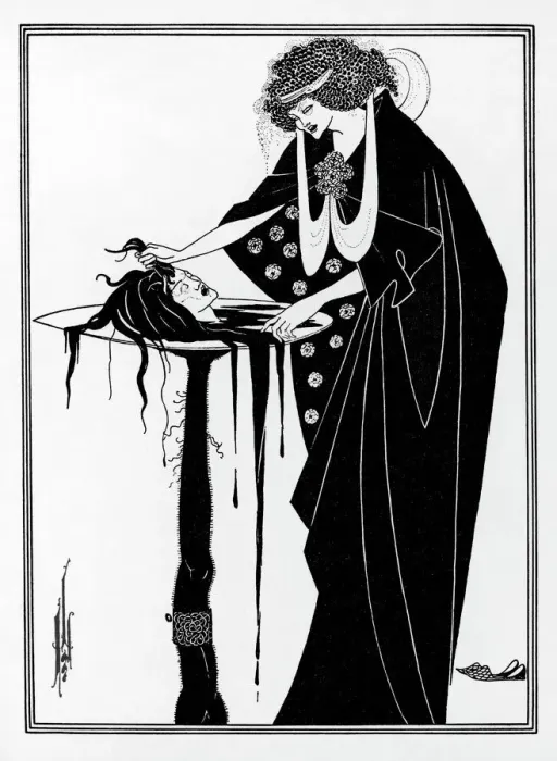 Gerahmter Druck : Salome / Head, Beardsley Gerahmter Druck : Salome / Head, Beardsley