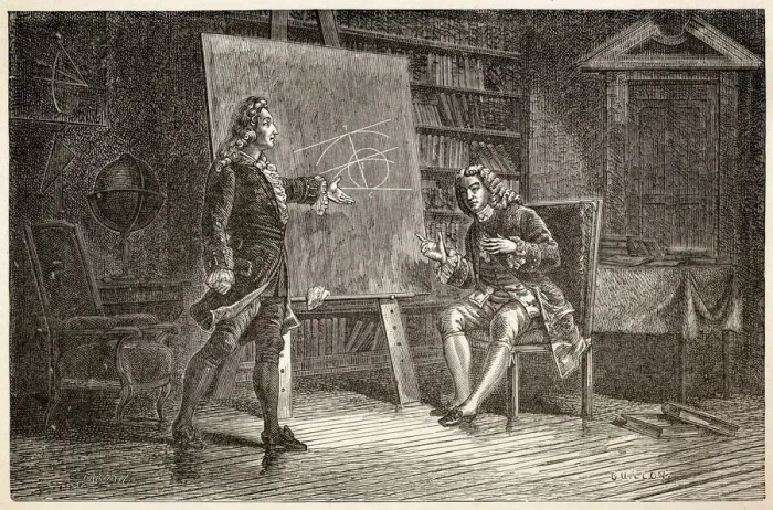 Gerahmter Druck : Brüder Bernoulli Gerahmter Druck : Brüder Bernoulli