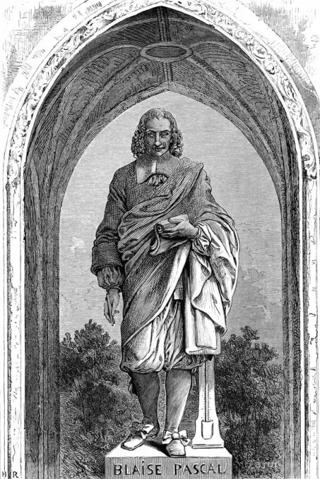Gerahmter Druck : Blaise Pascal (Skulptur) Gerahmter Druck : Blaise Pascal (Skulptur)