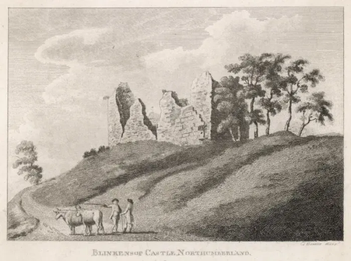Gerahmter Druck : Blinkinsop Schloss