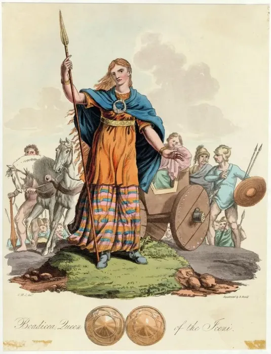 Gerahmter Druck : Boadicea (ca 30 - um 61 n.Chr.) Gerahmter Druck : Boadicea (ca 30 - um 61 n.Chr.)