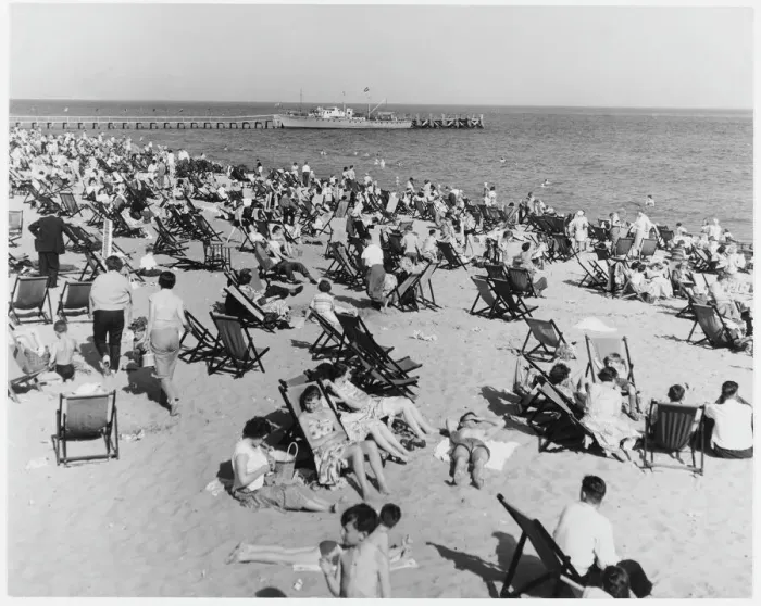Gerahmter Druck : Die Bournemouther Küstenpromenade Gerahmter Druck : Die Bournemouther Küstenpromenade