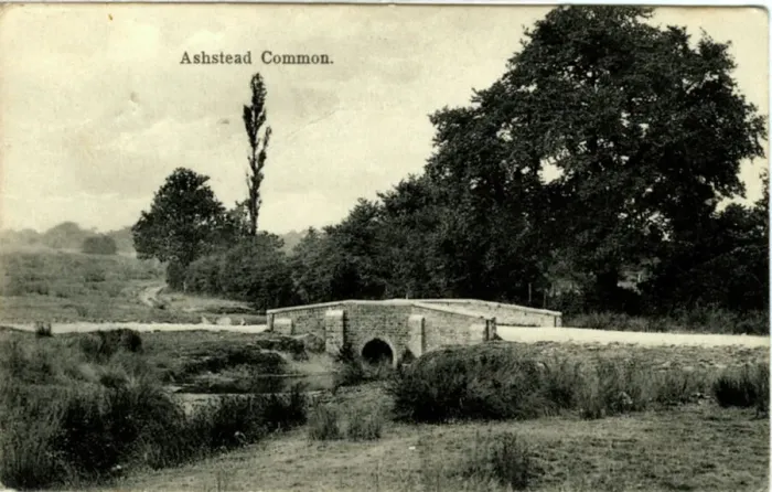 Gerahmter Druck : Die Brücke, Ashstead Common, Surrey Gerahmter Druck : Die Brücke, Ashstead Common, Surrey