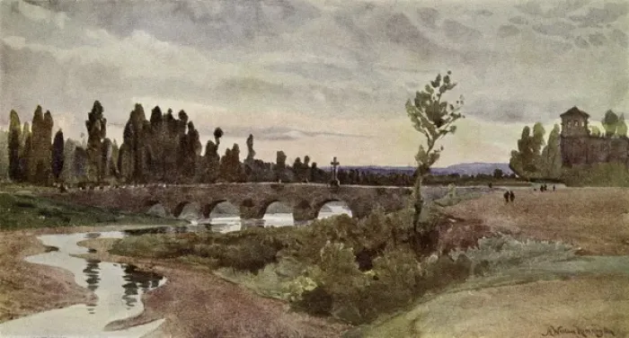 Gerahmter Druck : Brücke in Leon Gerahmter Druck : Brücke in Leon