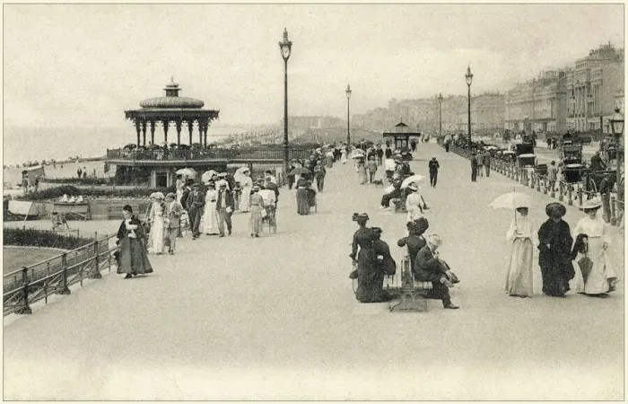 Gerahmter Druck : Brillant Brighton / Strandpromenade 1908 Gerahmter Druck : Brillant Brighton / Strandpromenade 1908