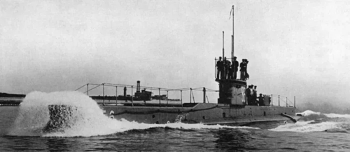 Gerahmter Druck : Britischer E-Klasse-U-Boot, WW1 Gerahmter Druck : Britischer E-Klasse-U-Boot, WW1