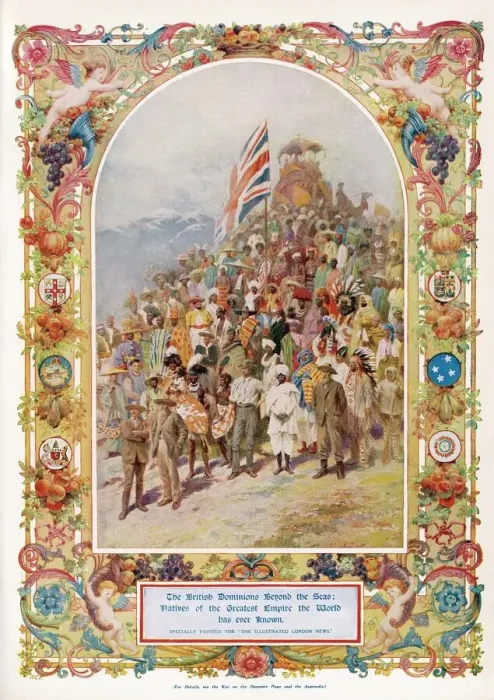 Gerahmter Druck : Der britische Reichsstaat Gerahmter Druck : Der britische Reichsstaat