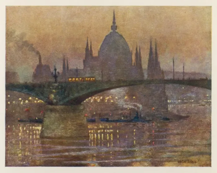 Gerahmter Druck : Budapest am Abend Gerahmter Druck : Budapest am Abend