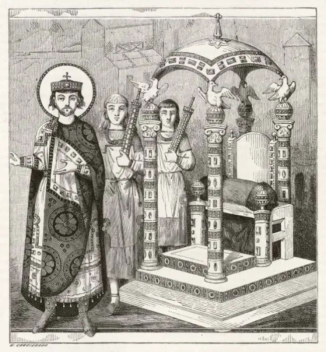 Gerahmter Druck : Bysantinische Kathedra Gerahmter Druck : Bysantinische Kathedra