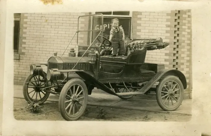 Gerahmter Druck : Maxwell Vintage Auto 1908