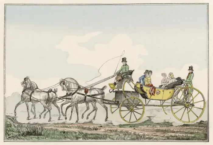 Gerahmter Druck : Kalesch 1820 S Gerahmter Druck : Kalesch 1820 S