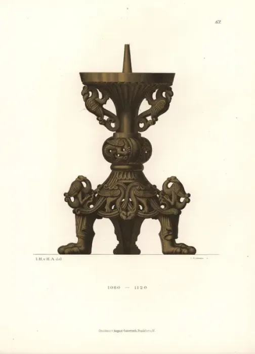 Gerahmter Druck : Candlestick Gerahmter Druck : Candlestick