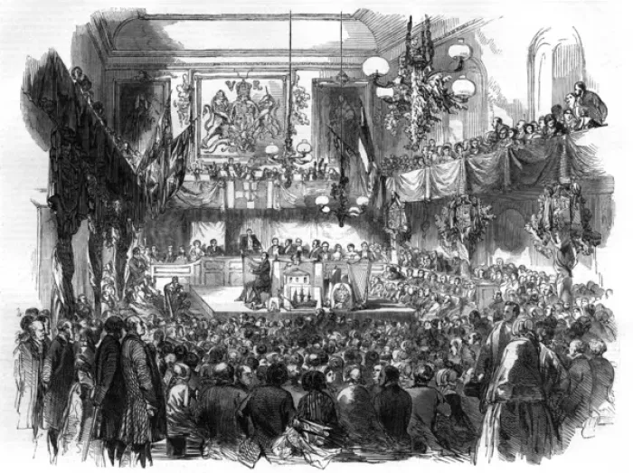 Gerahmter Druck : Kardiff-Eisteddfod, 1850 Gerahmter Druck : Kardiff-Eisteddfod, 1850