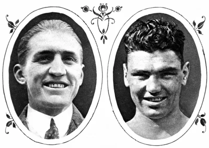 Gerahmter Druck : Karpentier und Dempsey, 1921 Gerahmter Druck : Karpentier und Dempsey, 1921
