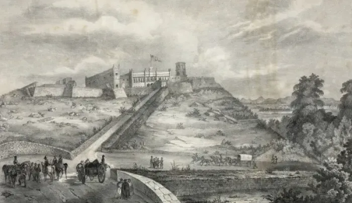 Gerahmter Druck : Schloss von Chapultepec Gerahmter Druck : Schloss von Chapultepec