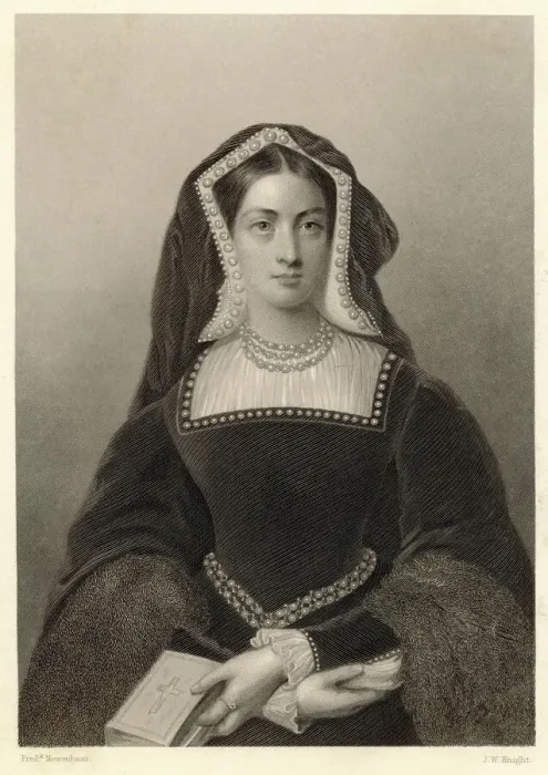 Gerahmter Druck : Katharina von Aragón
