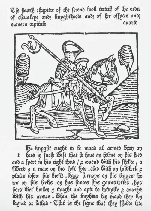 Gerahmter Druck : Ritter Caxton Gerahmter Druck : Ritter Caxton