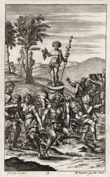 Gerahmter Druck : Feiern des Dionysos Gerahmter Druck : Feiern des Dionysos