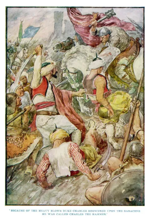 Gerahmter Druck : Charles Martell 732 Gerahmter Druck : Charles Martell 732