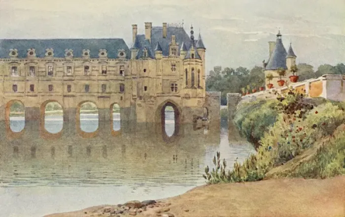 Gerahmter Druck : Schloss Chenonceau Gerahmter Druck : Schloss Chenonceau