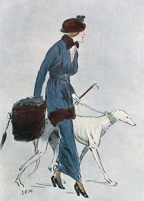 Gerahmter Druck : Chic vs Falsche Mode 1914 Gerahmter Druck : Chic vs Falsche Mode 1914