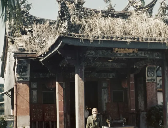 Gerahmter Druck : Chinesischer Tempel in Rangun Gerahmter Druck : Chinesischer Tempel in Rangun