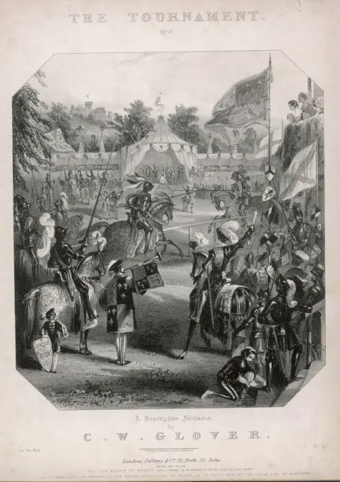 Gerahmter Druck : Ritterlichkeit / Eglinton 1839 Gerahmter Druck : Ritterlichkeit / Eglinton 1839