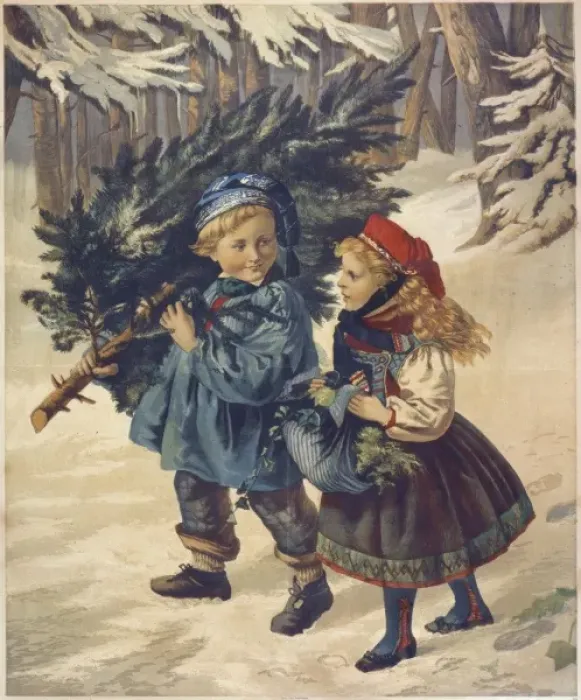 Gerahmter Druck : Der Weihnachtsbaum Gerahmter Druck : Der Weihnachtsbaum