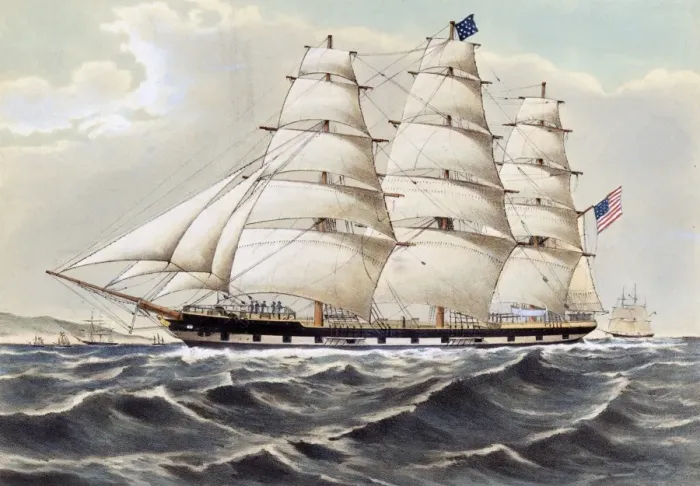 Gerahmter Druck : Der Clipper-Schiff Cosmos Gerahmter Druck : Der Clipper-Schiff Cosmos