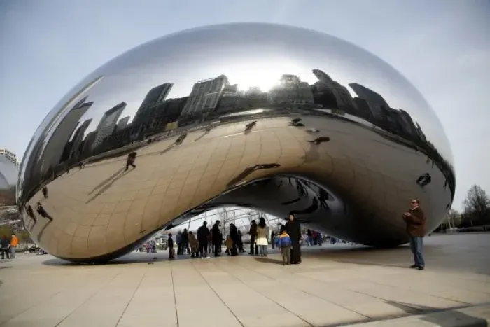 Gerahmter Druck : Kunstwerk Cloud Gate, Chicago Gerahmter Druck : Kunstwerk Cloud Gate, Chicago