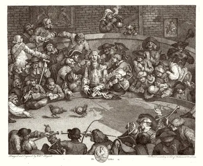 Gerahmter Druck : Kopfjäger / Hogarth Gerahmter Druck : Kopfjäger / Hogarth