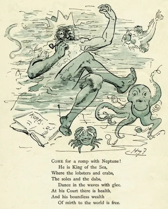 Gerahmter Druck : Komm mit einem Rummel um Neptun Gerahmter Druck : Komm mit einem Rummel um Neptun