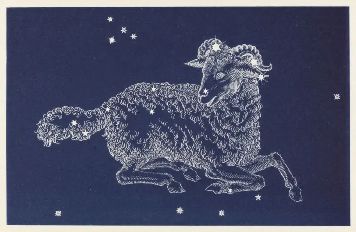 Gerahmter Druck : Aries. Die Konstellation Aries Gerahmter Druck : Aries. Die Konstellation Aries