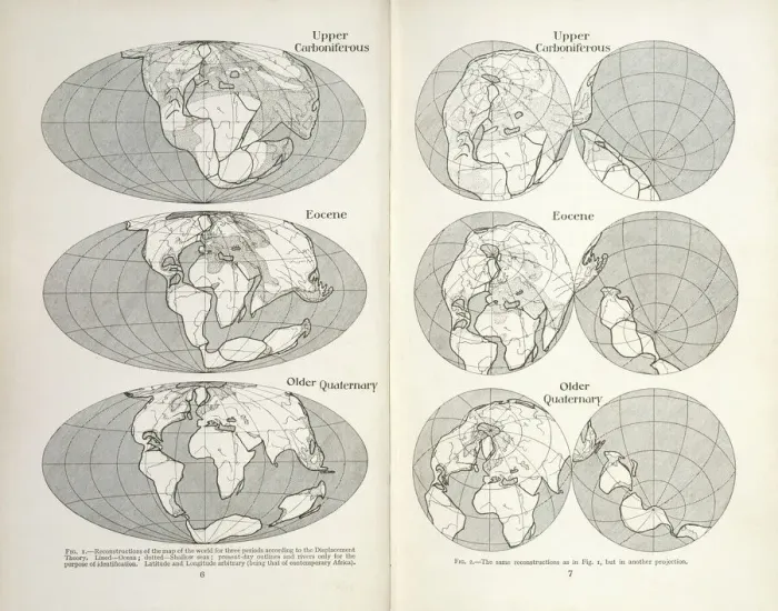 Gerahmter Druck : kontinentaler Driftkarten Gerahmter Druck : kontinentaler Driftkarten