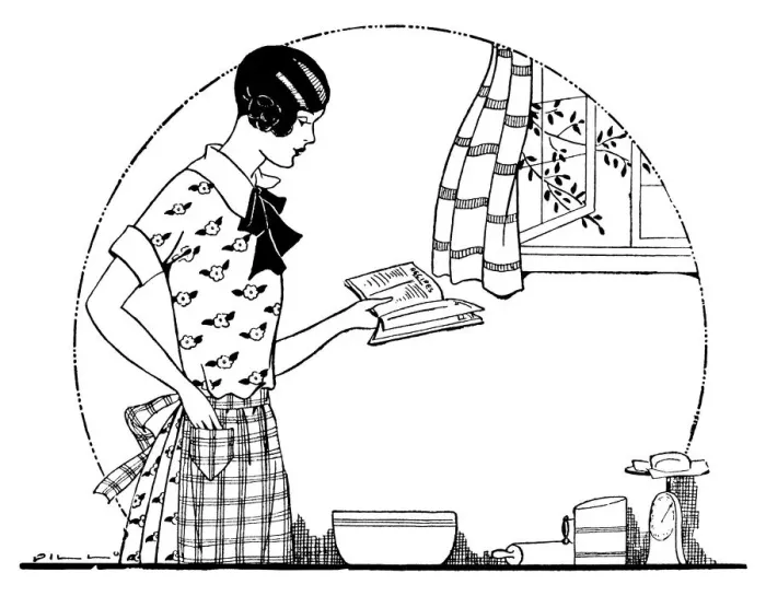 Gerahmter Druck : Kochen aus einem Buch - 2 Gerahmter Druck : Kochen aus einem Buch - 2