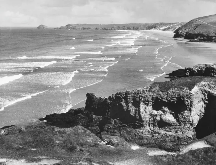 Gerahmter Druck : Küste von Cornwall