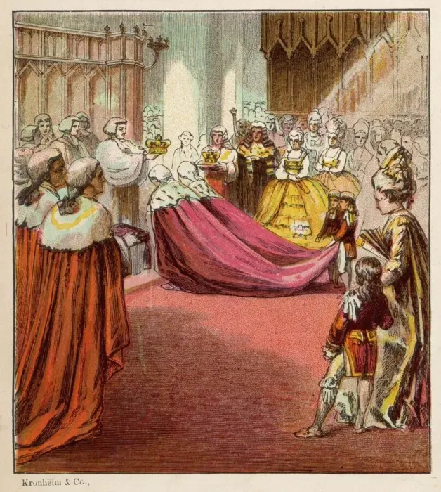 Gerahmter Druck : Koronation von Georg III Gerahmter Druck : Koronation von Georg III