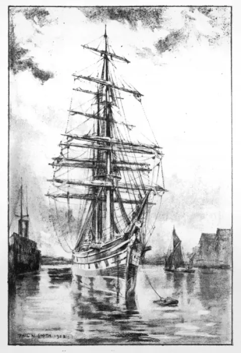 Gerahmter Druck : Kutty Sark im Jahr 1923 Gerahmter Druck : Kutty Sark im Jahr 1923