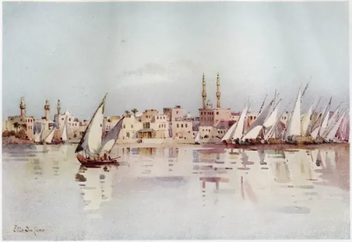 Gerahmter Druck : Damatte in Ägypten Gerahmter Druck : Damatte in Ägypten